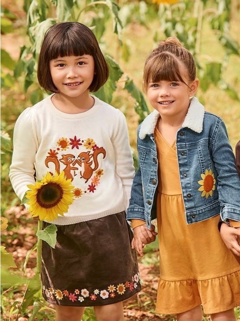 Gymboree Girls âHappy Harvestâ 3-piece Ivory & Brown Squirrel Skort Set Size 5T - Picture 15 of 16